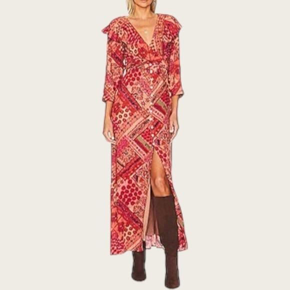 Free People Dresses & Skirts - NWT | Free People | Lennon Dress in Primrose Combo | Persian Jewel | Small